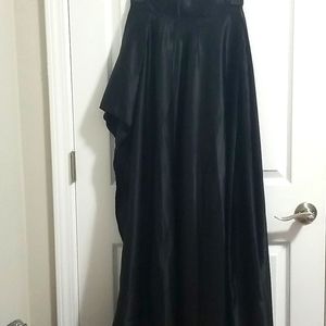 Black maxi/ high-low skirt